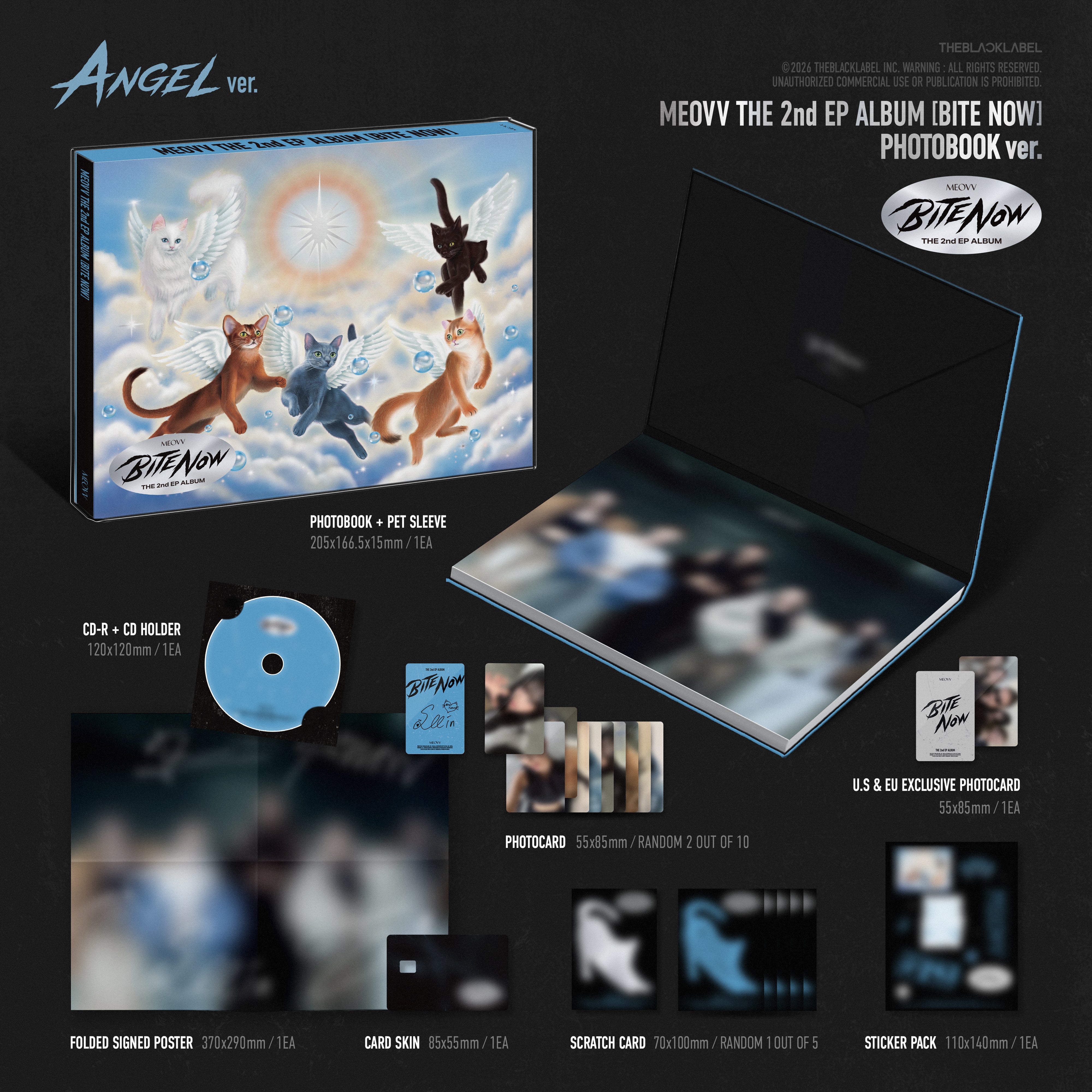 MEOVV THE 2nd EP ALBUM [BITE NOW] (ANGEL ver.) (Signed) Packshot