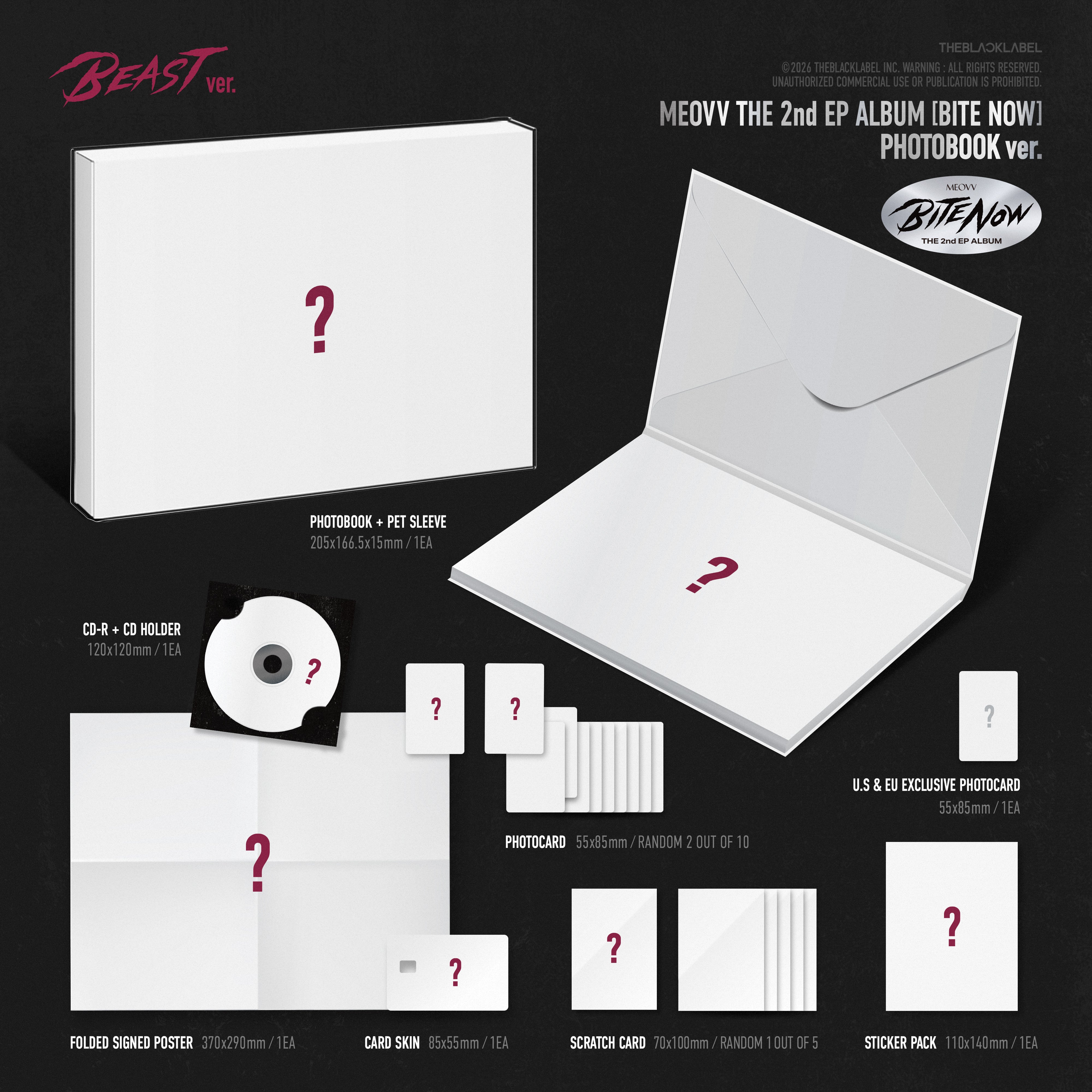 MEOVV THE 2nd EP ALBUM [BITE NOW] (BEAST ver.) (Signed) - MEOVV