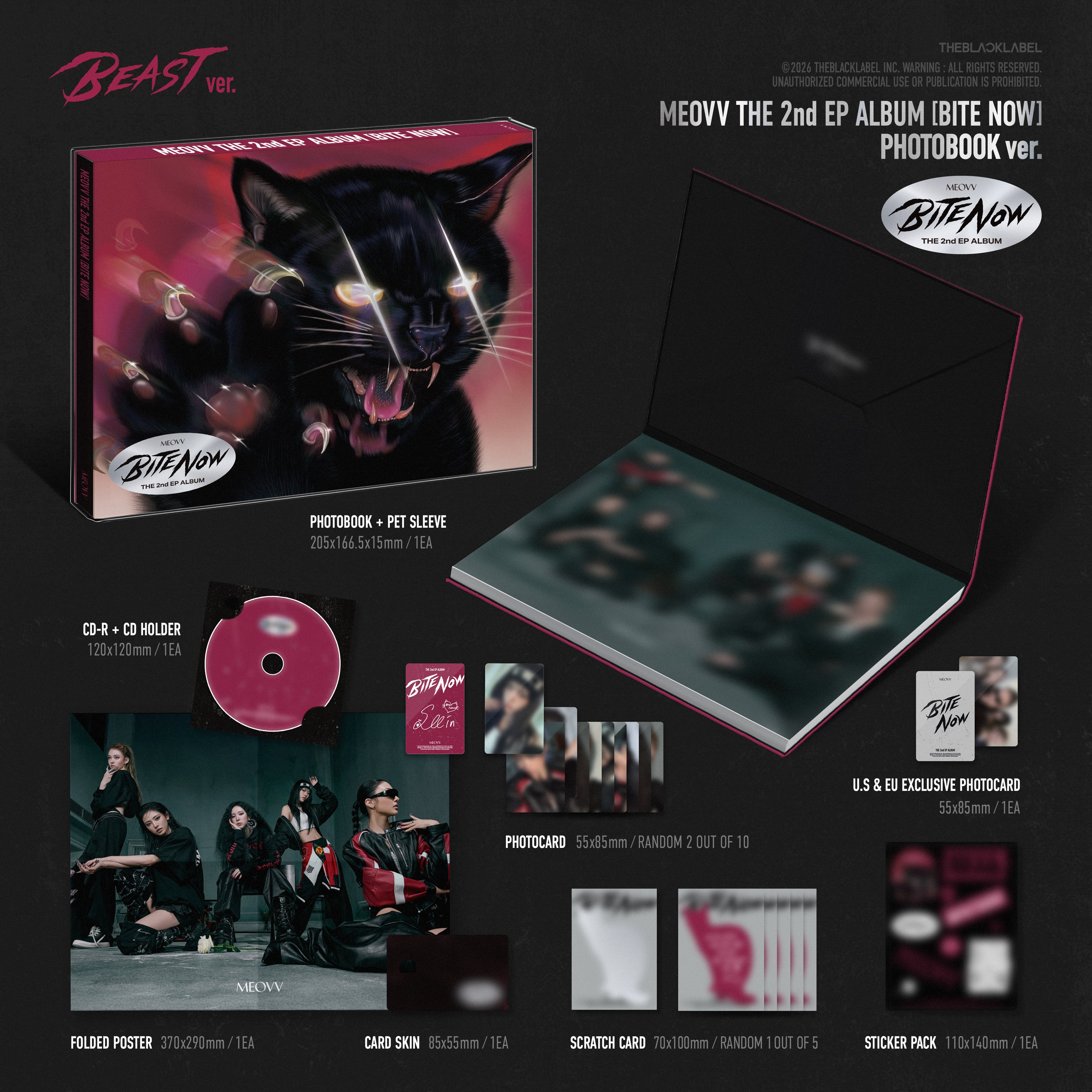 MEOVV THE 2nd EP ALBUM [BITE NOW] (BEAST ver.)